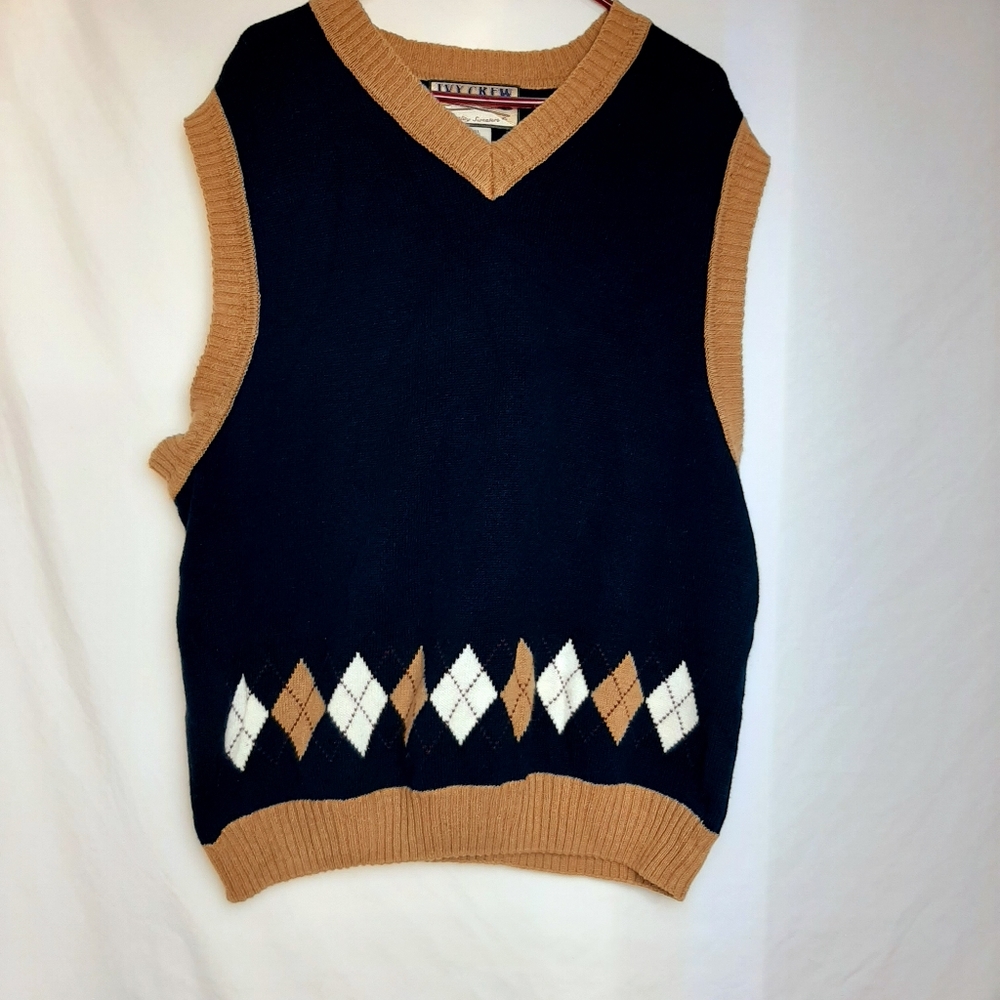 Vintage mens ivy crew vest xlg